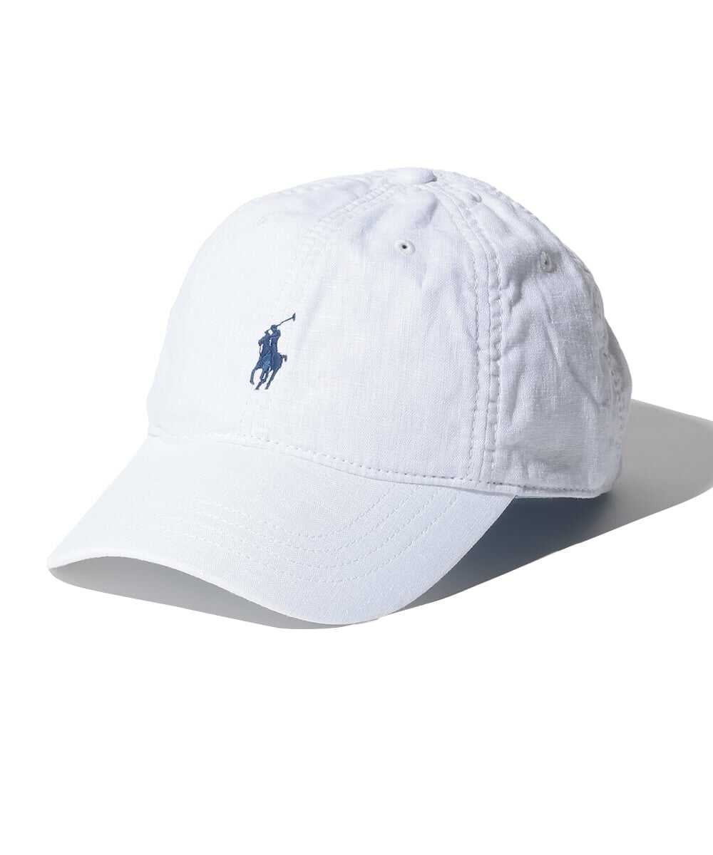 ポロポニー刺繍 リネンクラシック スポーツキャップ