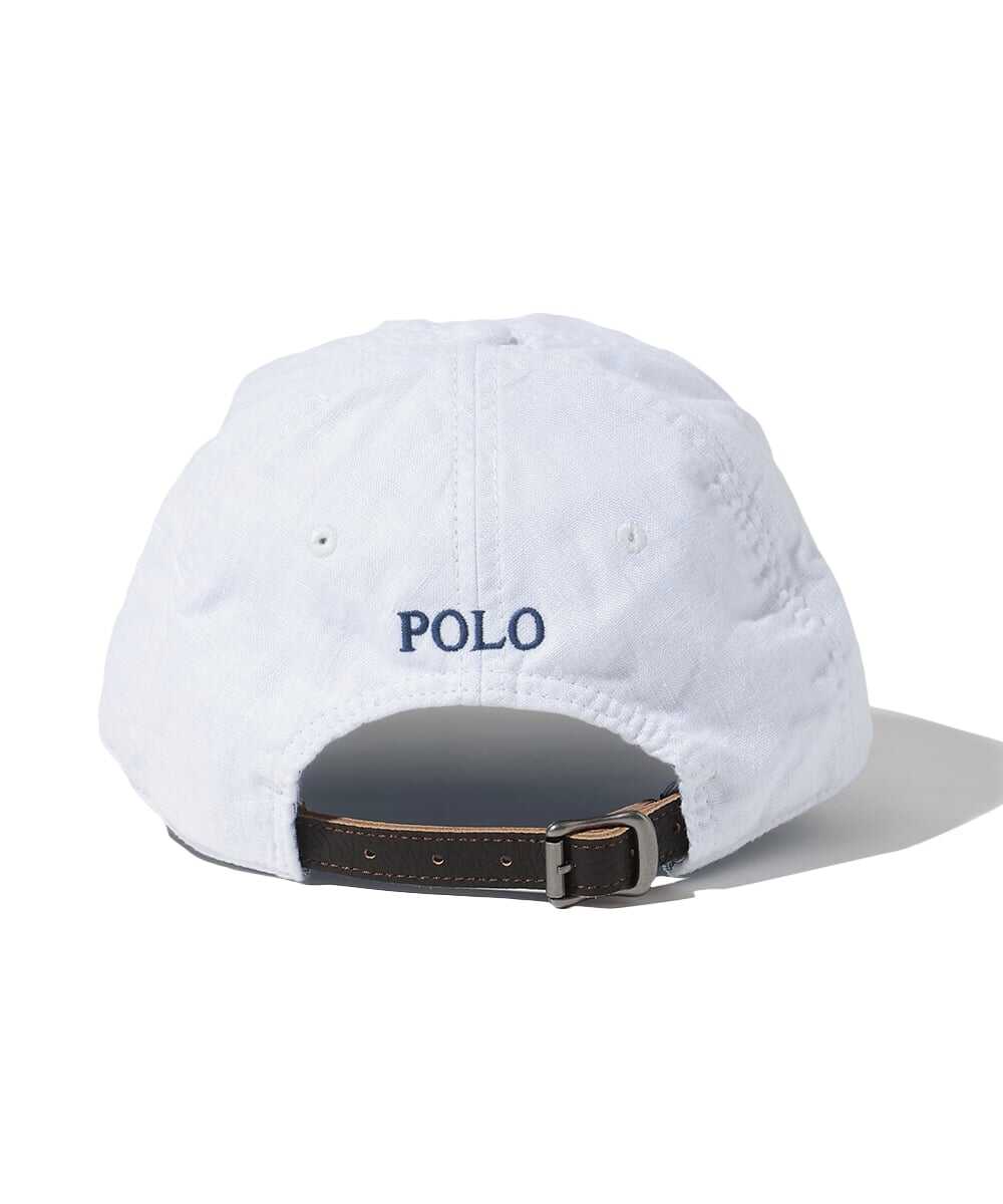 ポロポニー刺繍 リネンクラシック スポーツキャップ