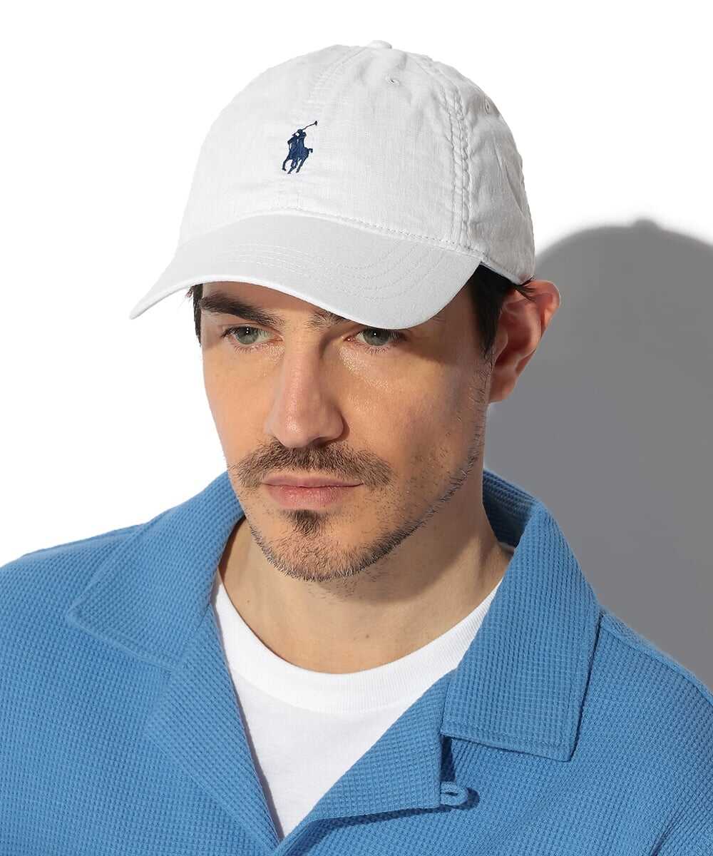 ポロポニー刺繍 リネンクラシック スポーツキャップ