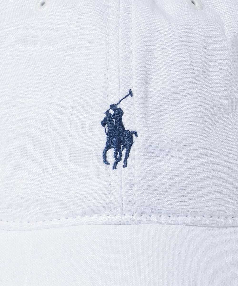 ポロポニー刺繍 リネンクラシック スポーツキャップ