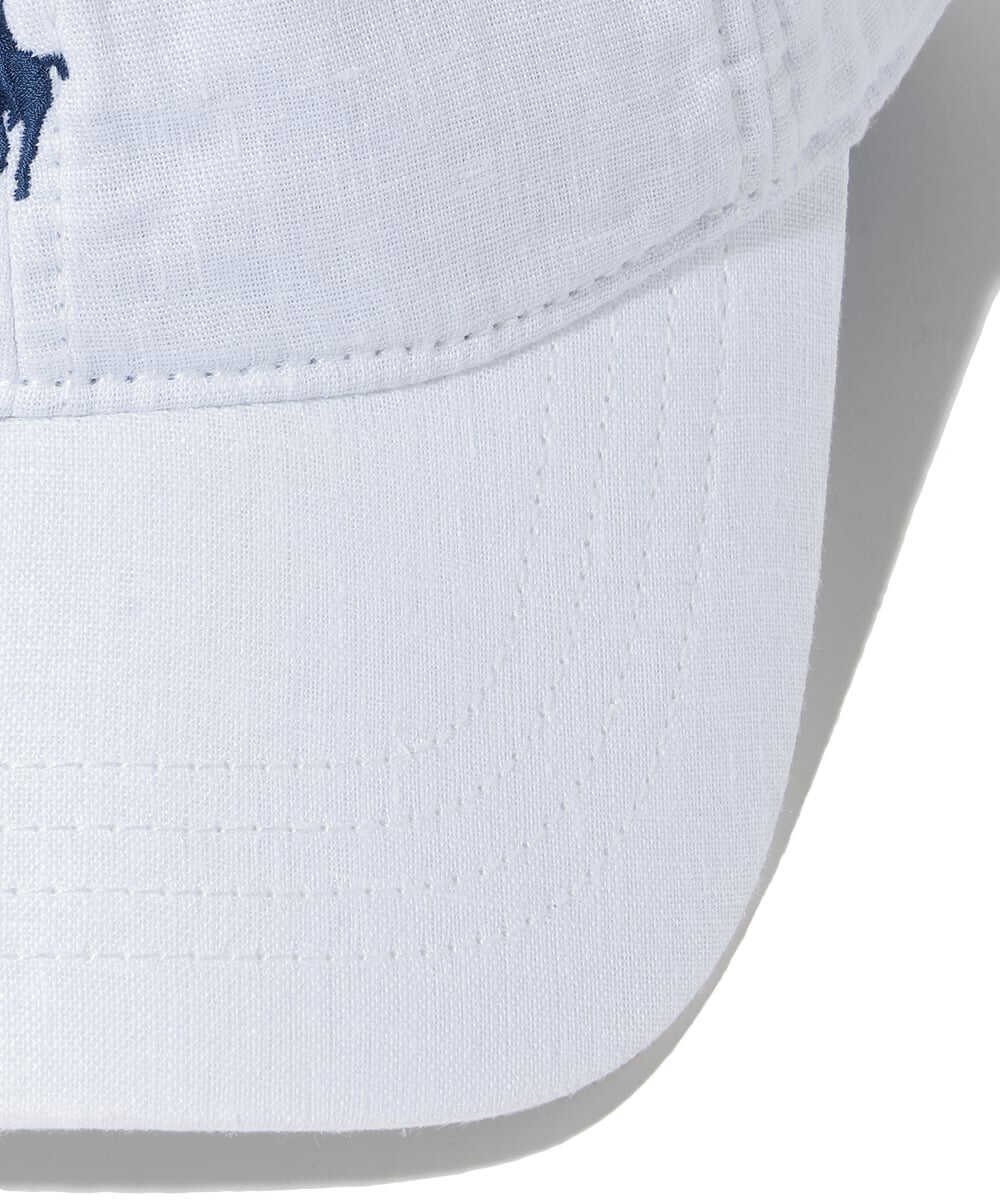 ポロポニー刺繍 リネンクラシック スポーツキャップ