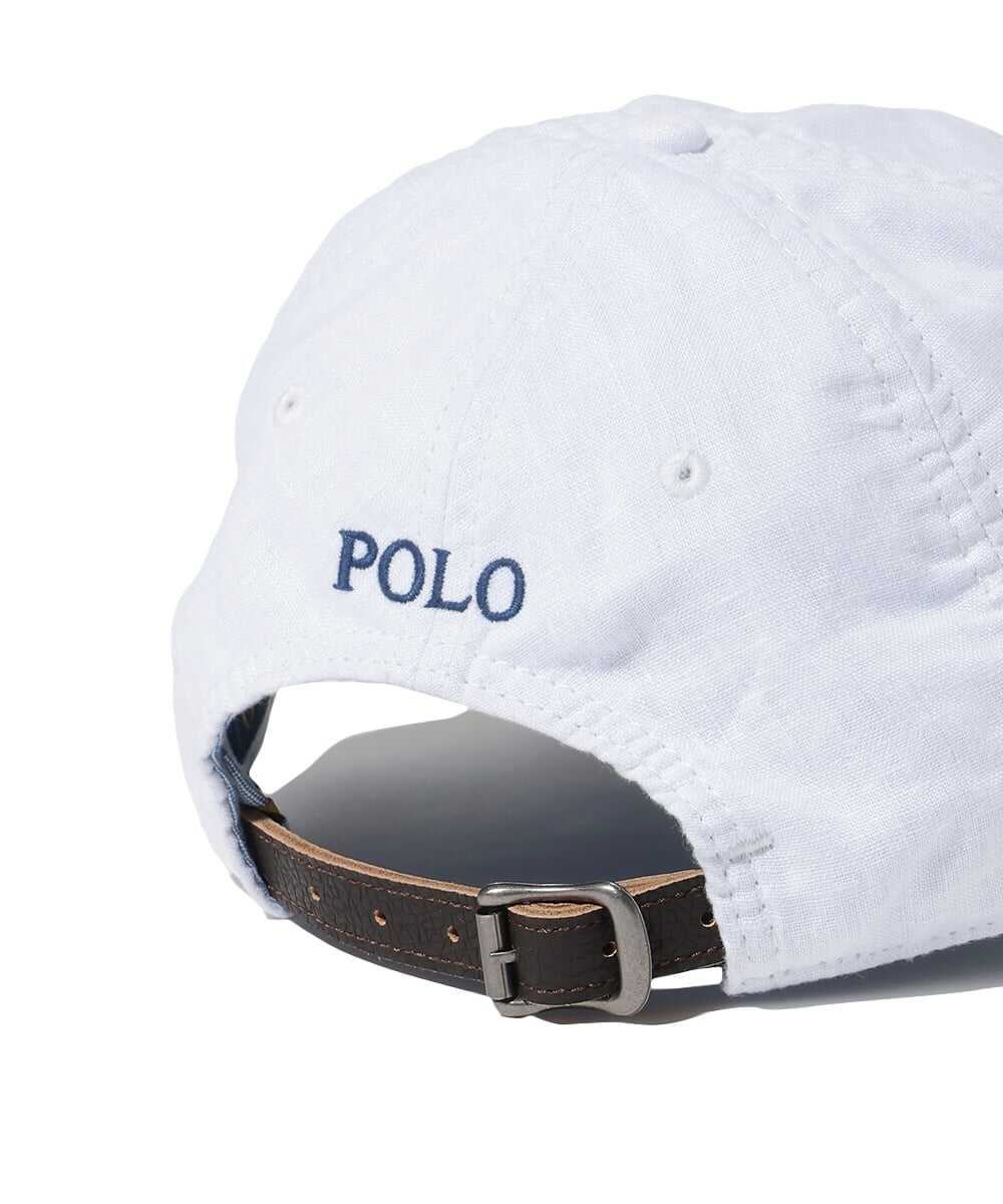 ポロポニー刺繍 リネンクラシック スポーツキャップ