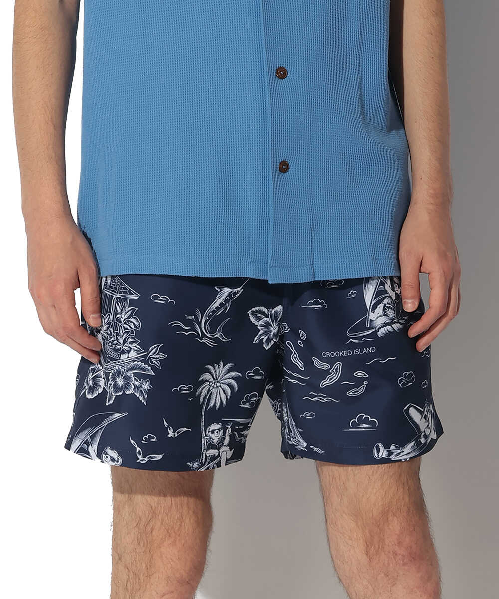 総柄トラベラースイムショーツ