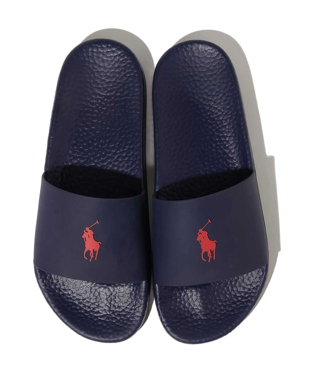 ポロ ポニーロゴ スライドサンダル