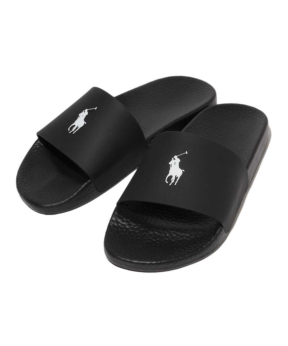 ポロ ポニーロゴ スライドサンダル