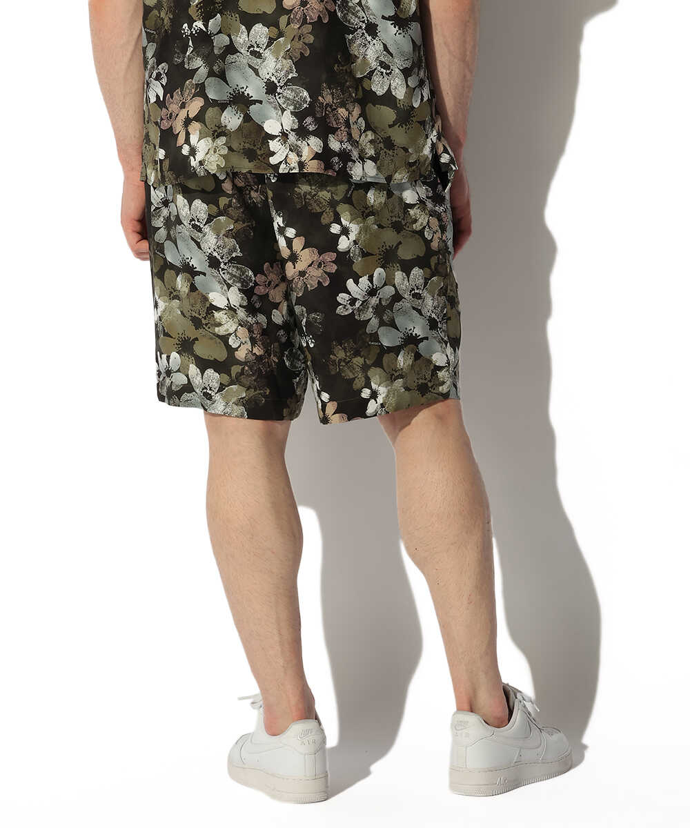 フラワー総柄プリントショーツ