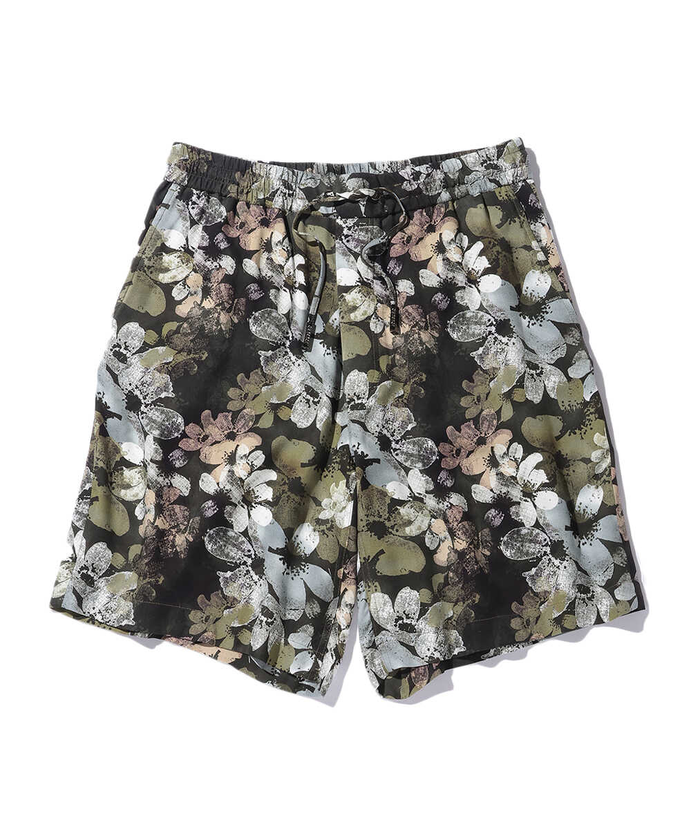 フラワー総柄プリントショーツ