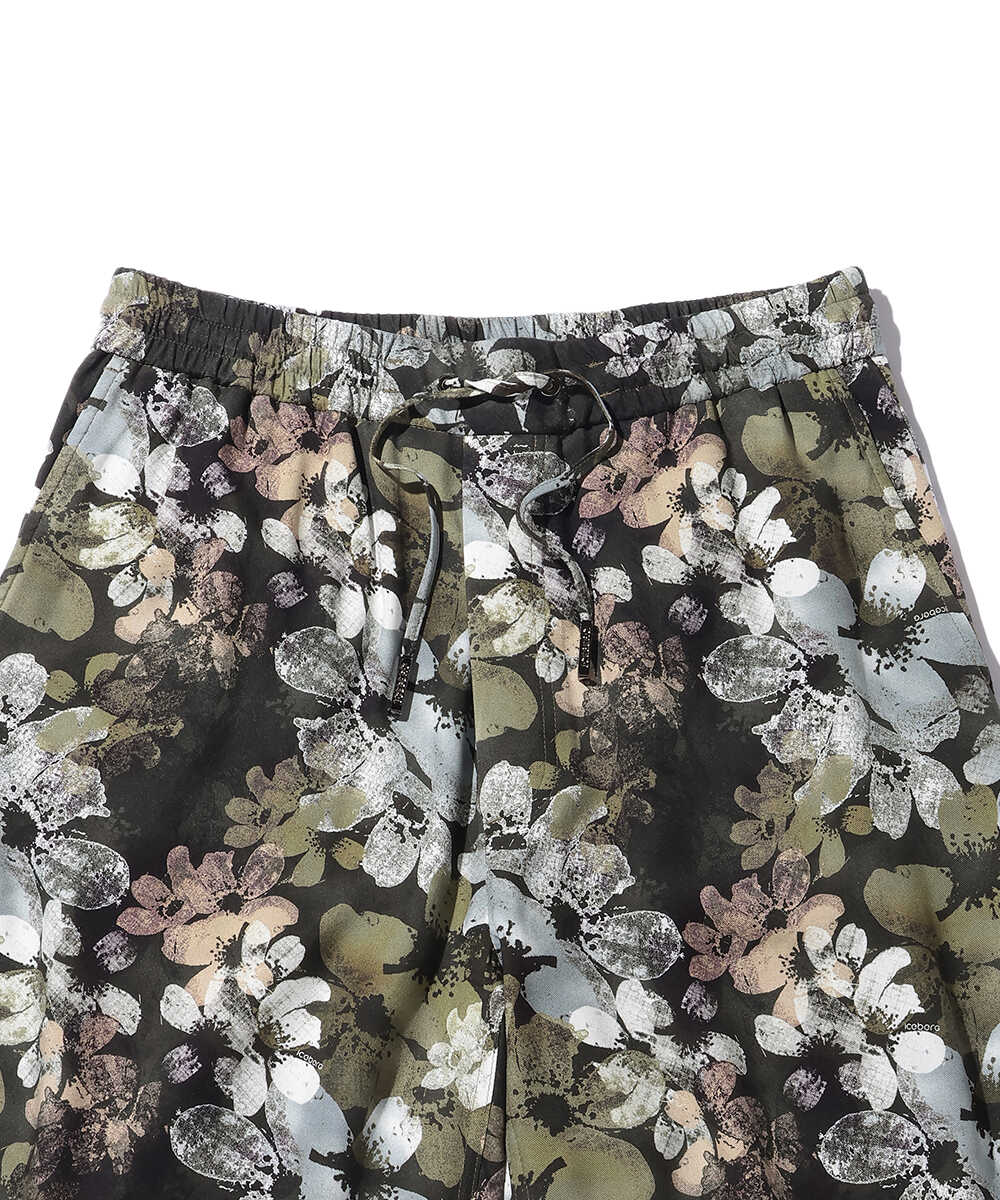 フラワー総柄プリントショーツ