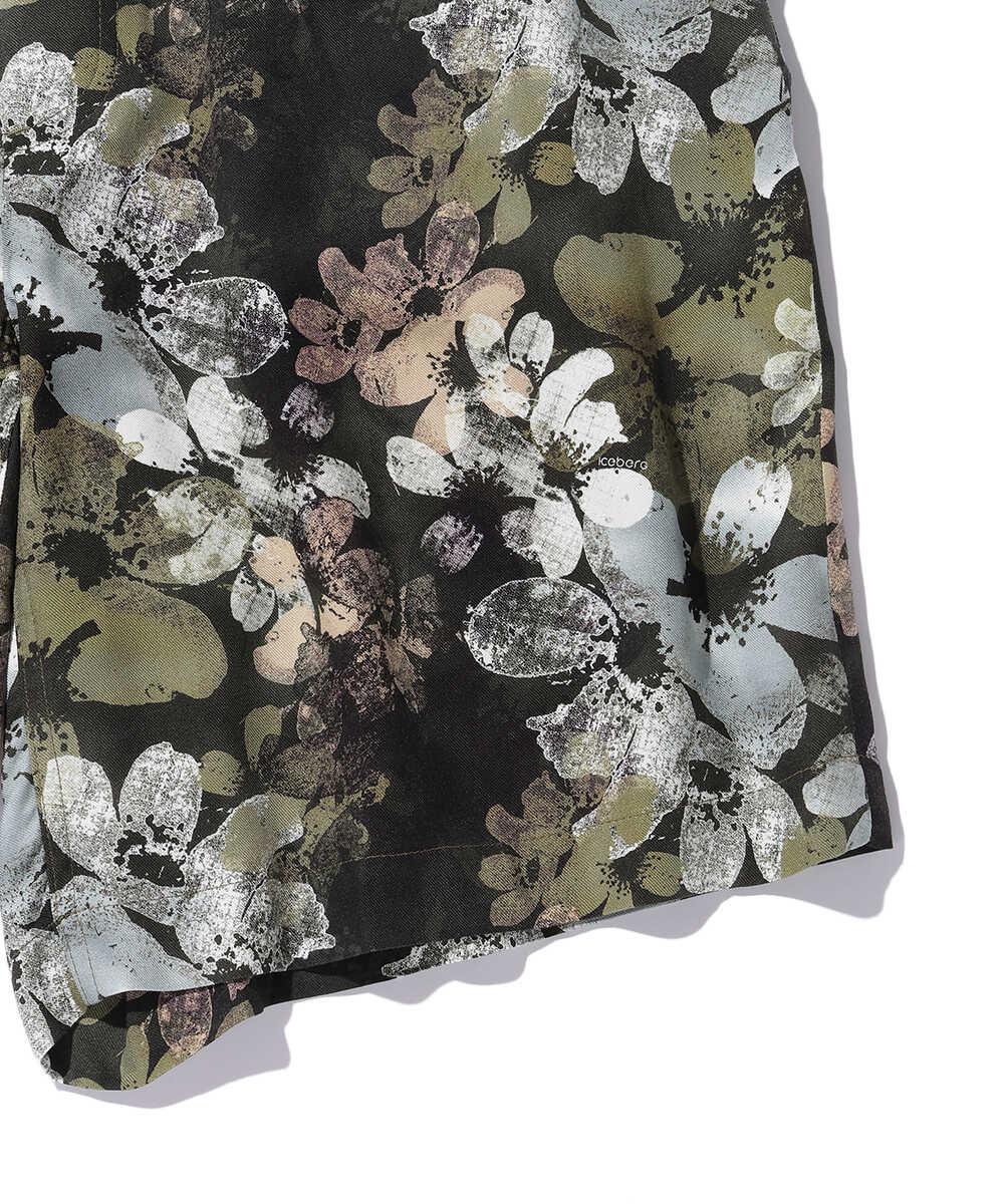 フラワー総柄プリントショーツ