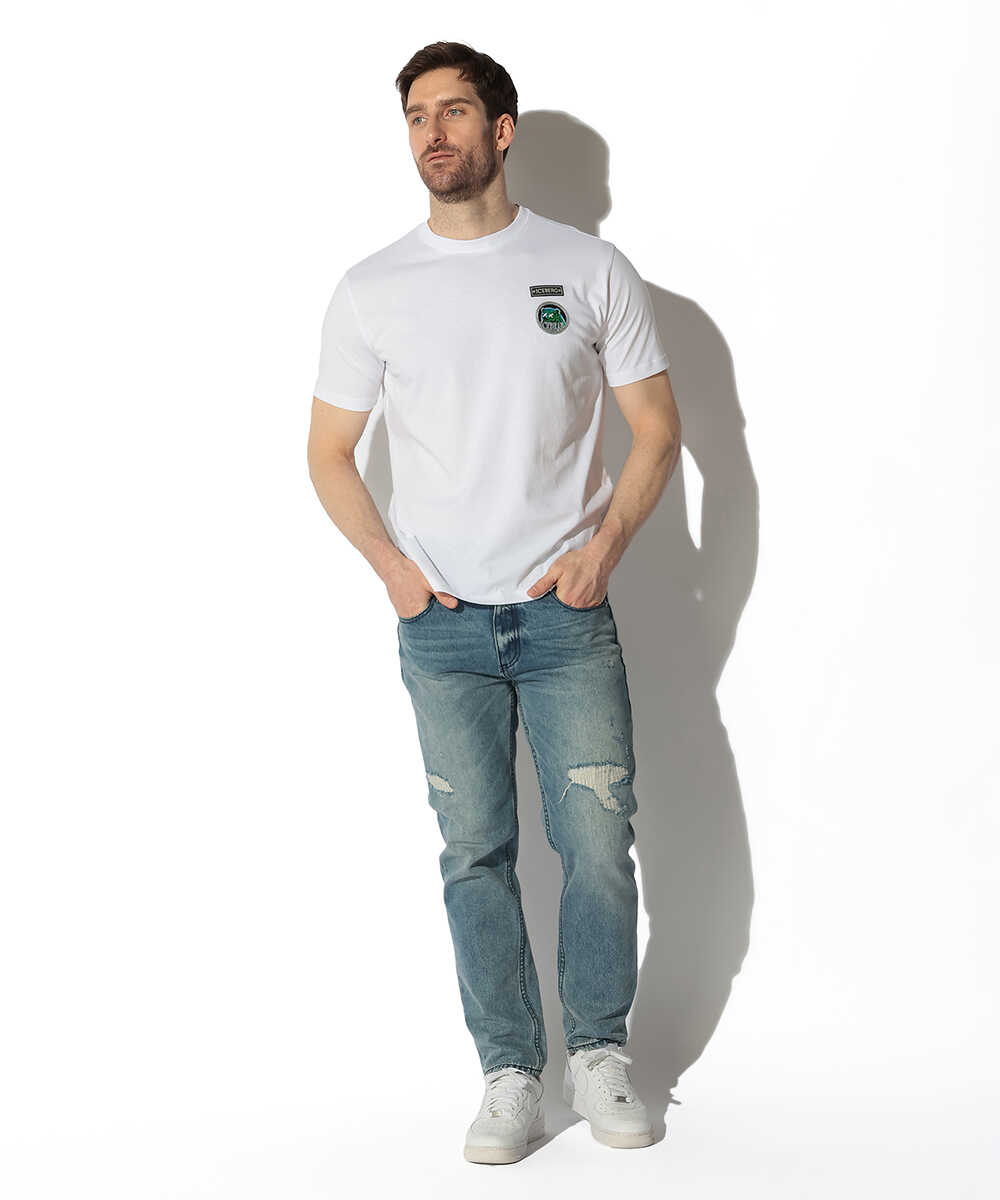 イタリア製 胸パッチTシャツ