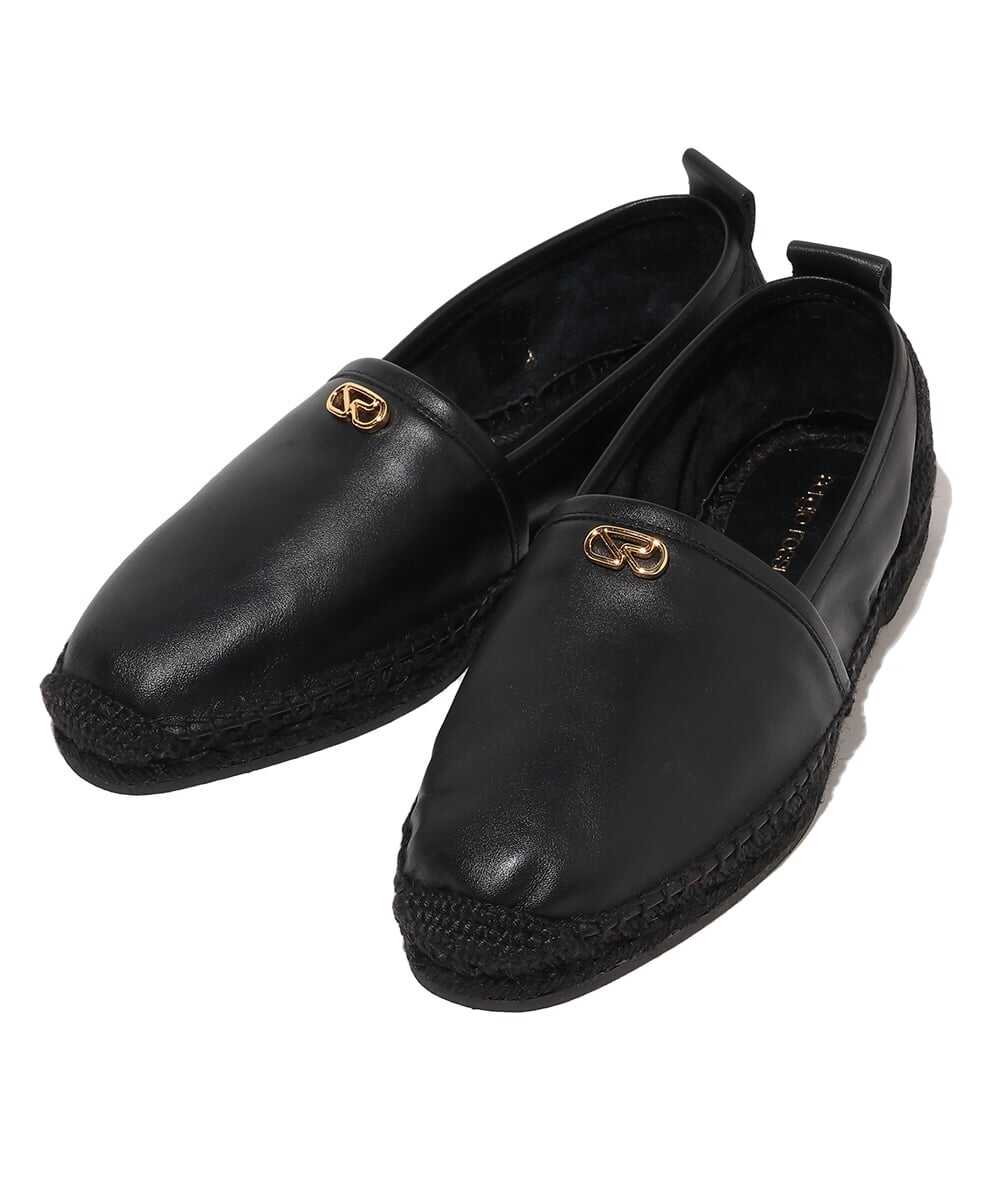 カーフレザー×ファブリック エスパドリーユ