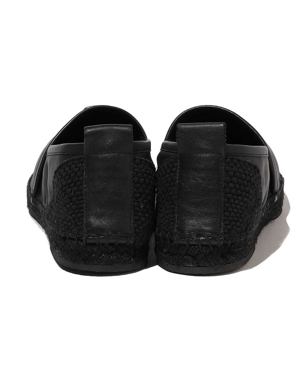 カーフレザー×ファブリック エスパドリーユ