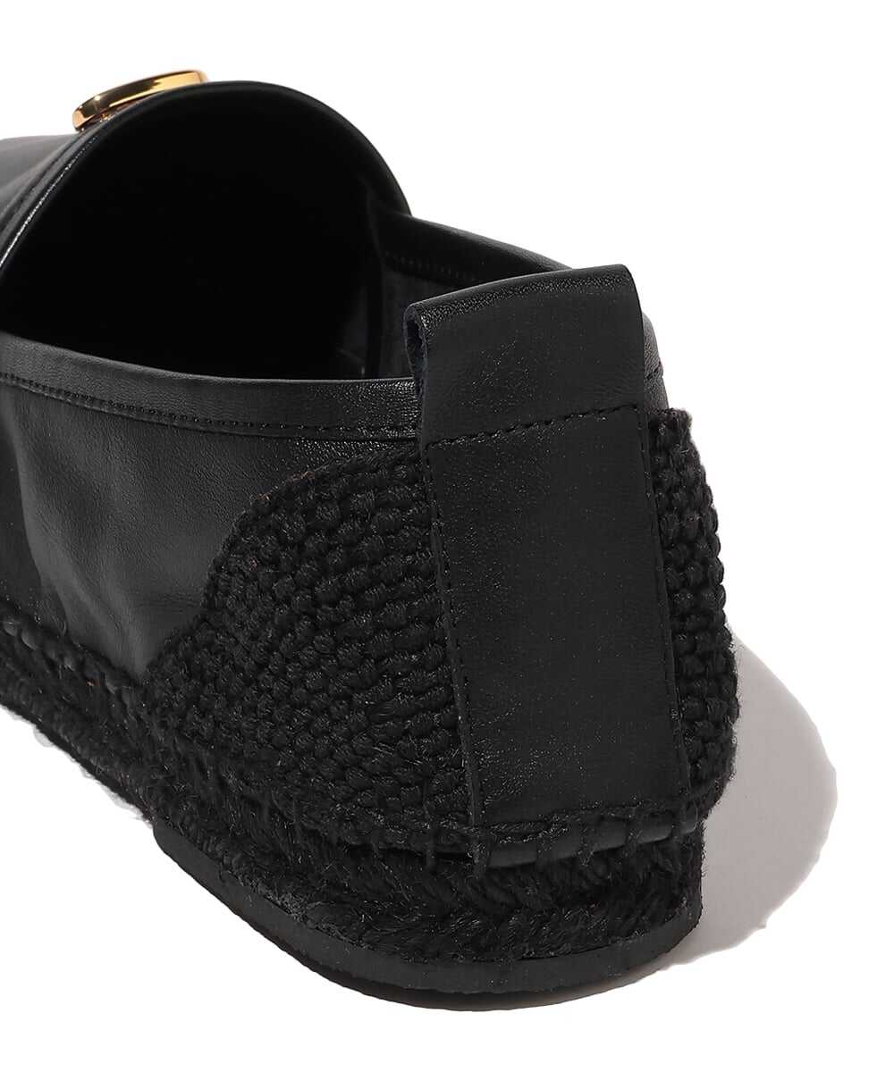 カーフレザー×ファブリック エスパドリーユ