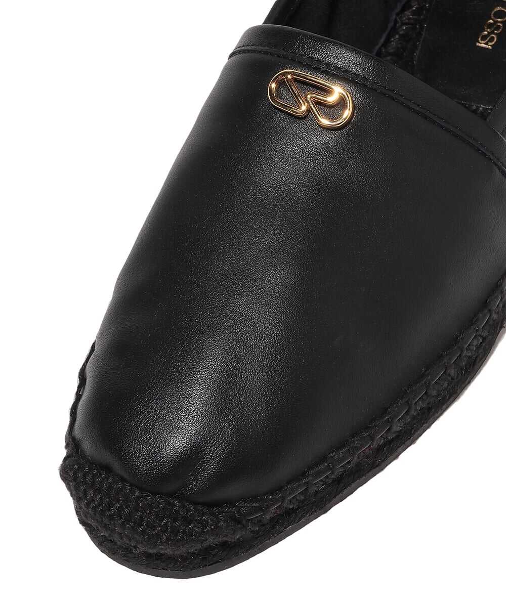 カーフレザー×ファブリック エスパドリーユ