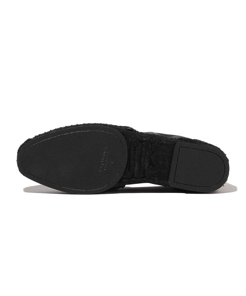 カーフレザー×ファブリック エスパドリーユ