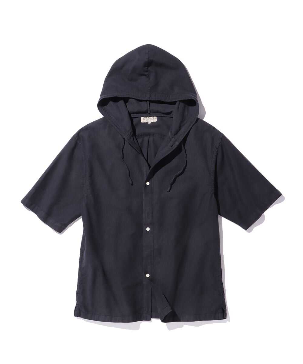 コーデュロイ 半袖シャツパーカ