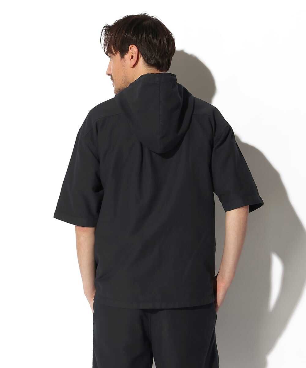 コーデュロイ 半袖シャツパーカ