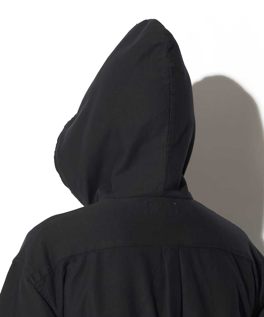 コーデュロイ 半袖シャツパーカ