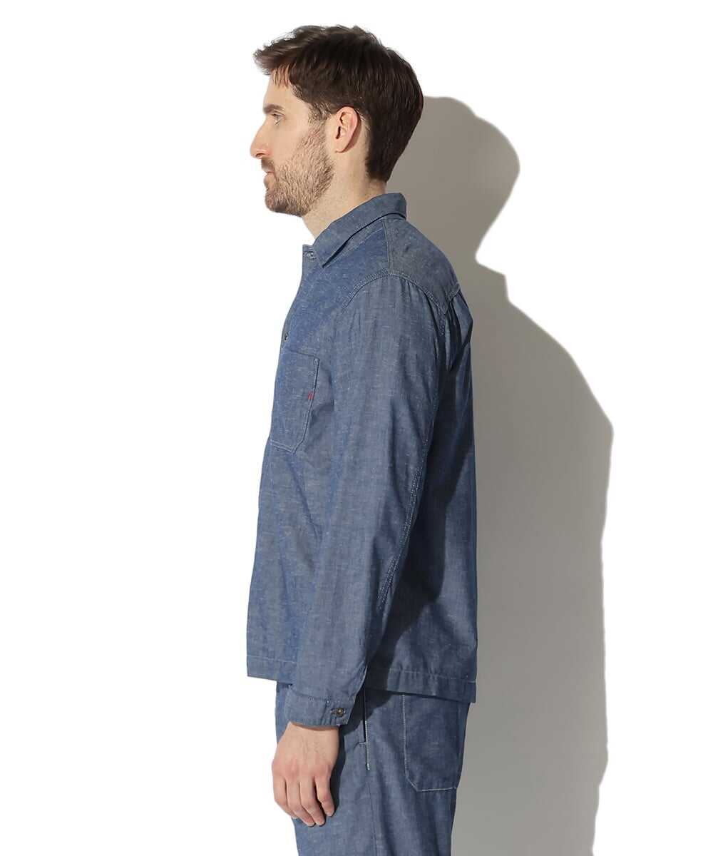 シャンブレーオーバーシャツ