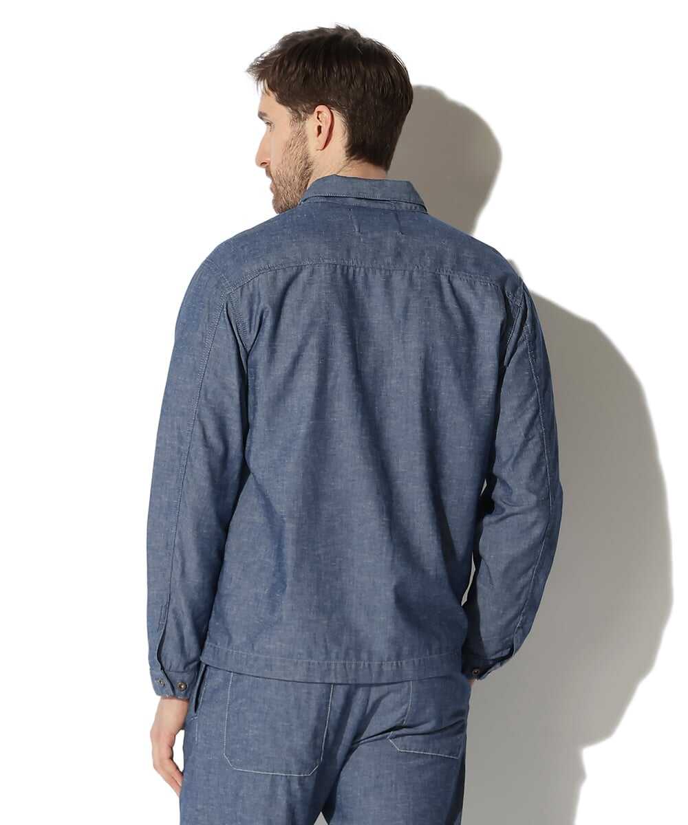 シャンブレーオーバーシャツ