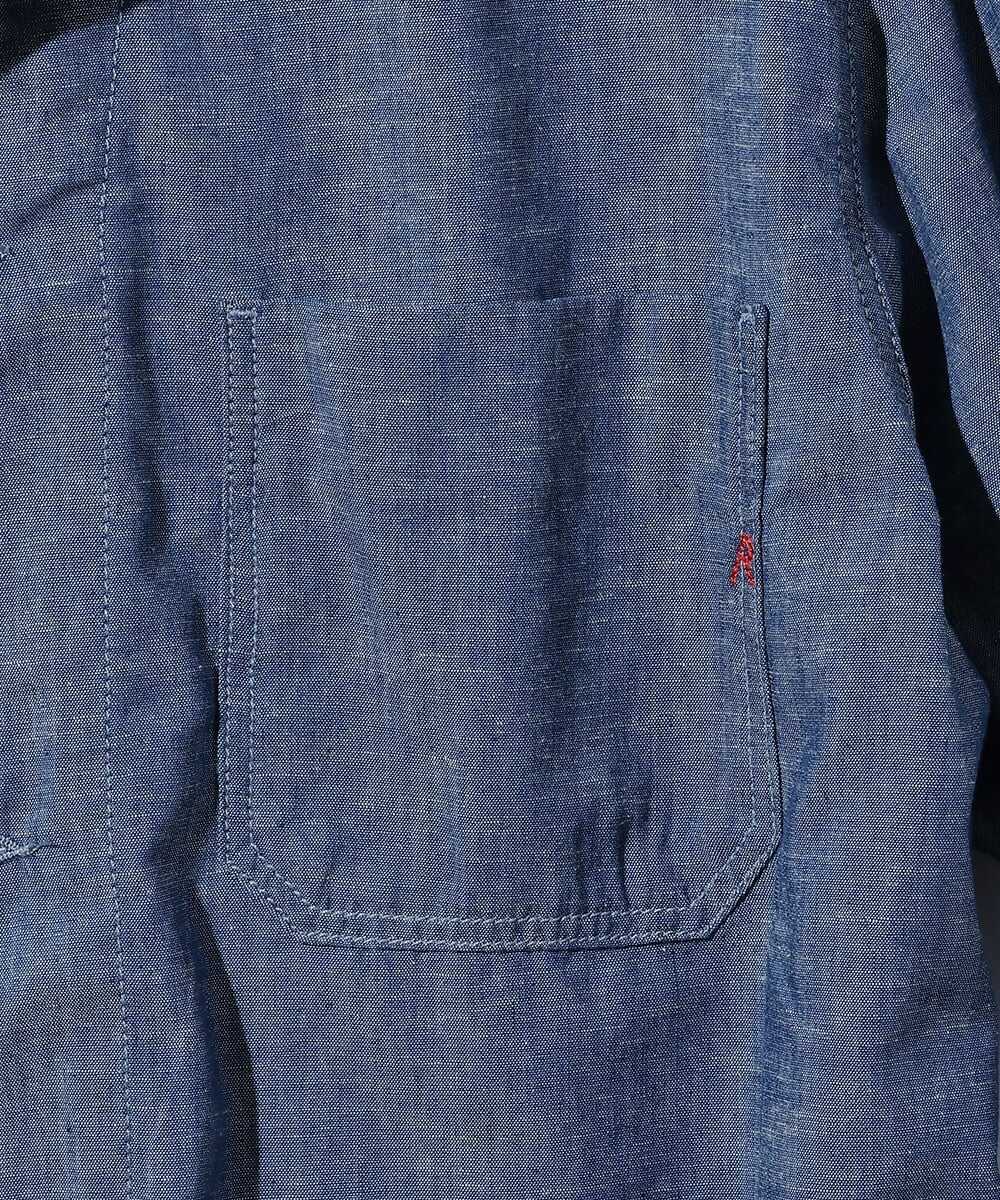 シャンブレーオーバーシャツ