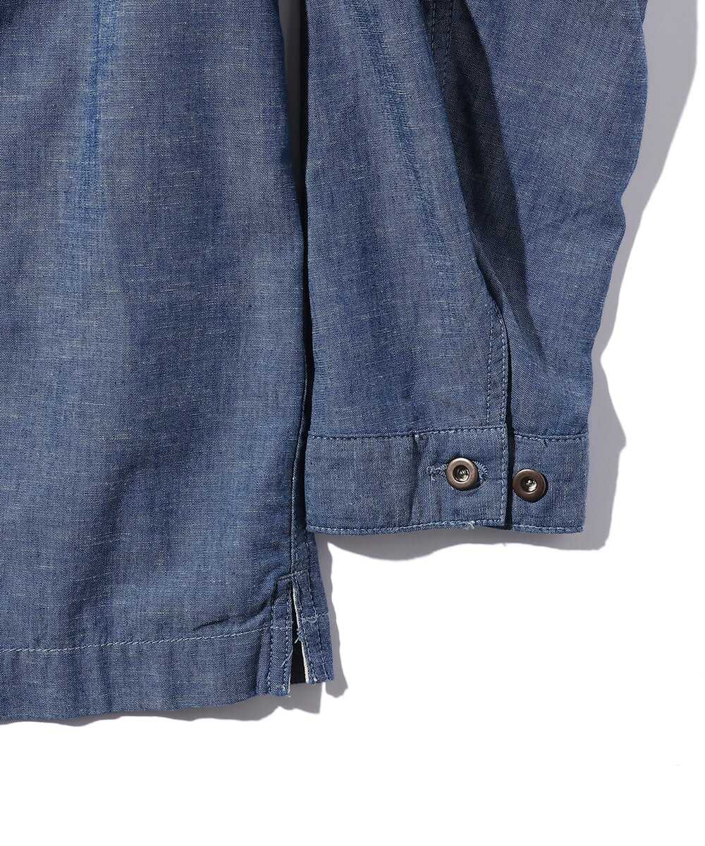 シャンブレーオーバーシャツ