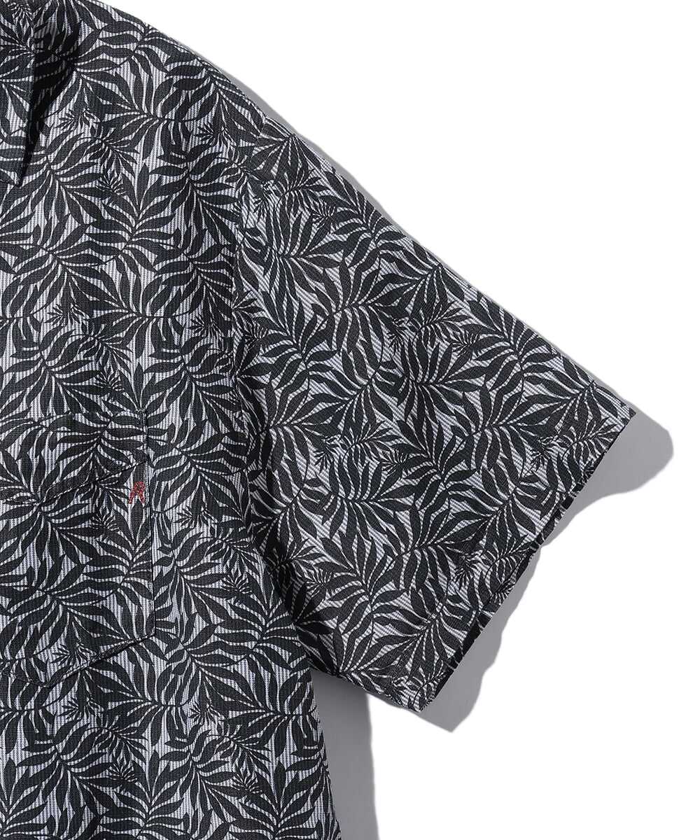 リーフプリント リラックス フィットシャツ