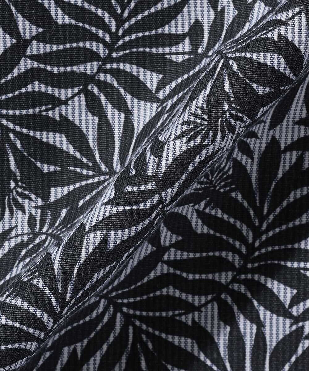 リーフプリント リラックス フィットシャツ