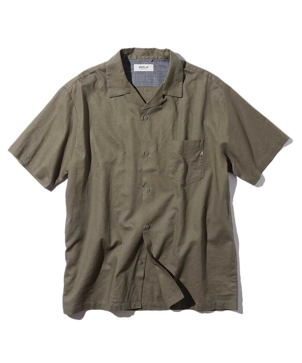 リネンコットン リラックス フィットシャツ