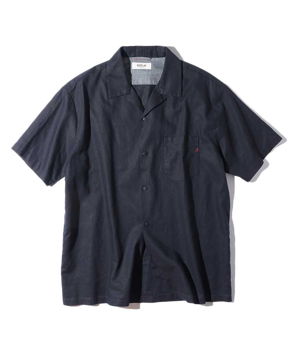 リネンコットン リラックス フィットシャツ