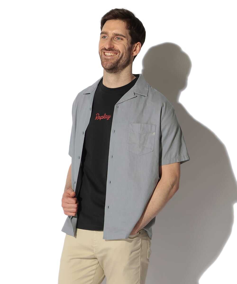 リネンコットン リラックス フィットシャツ