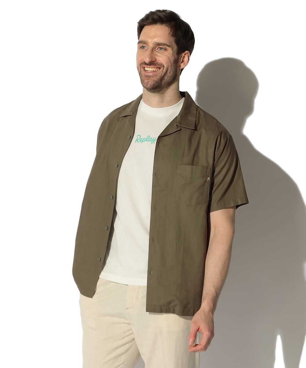 リネンコットン リラックス フィットシャツ