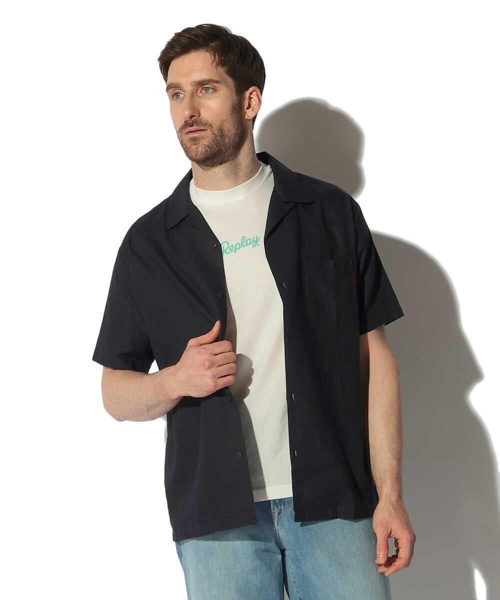 リネンコットン リラックス フィットシャツ