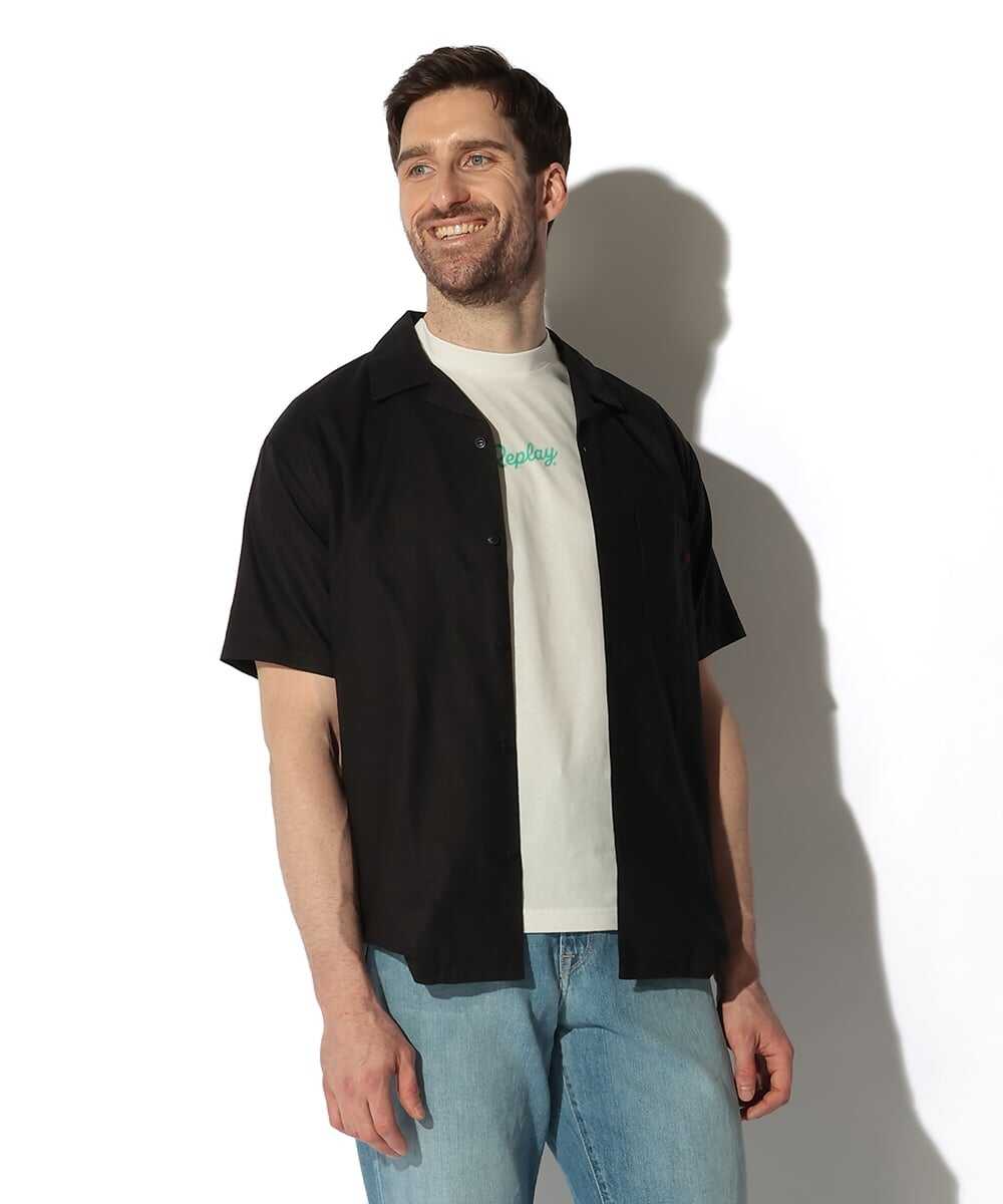 リネンコットン リラックス フィットシャツ