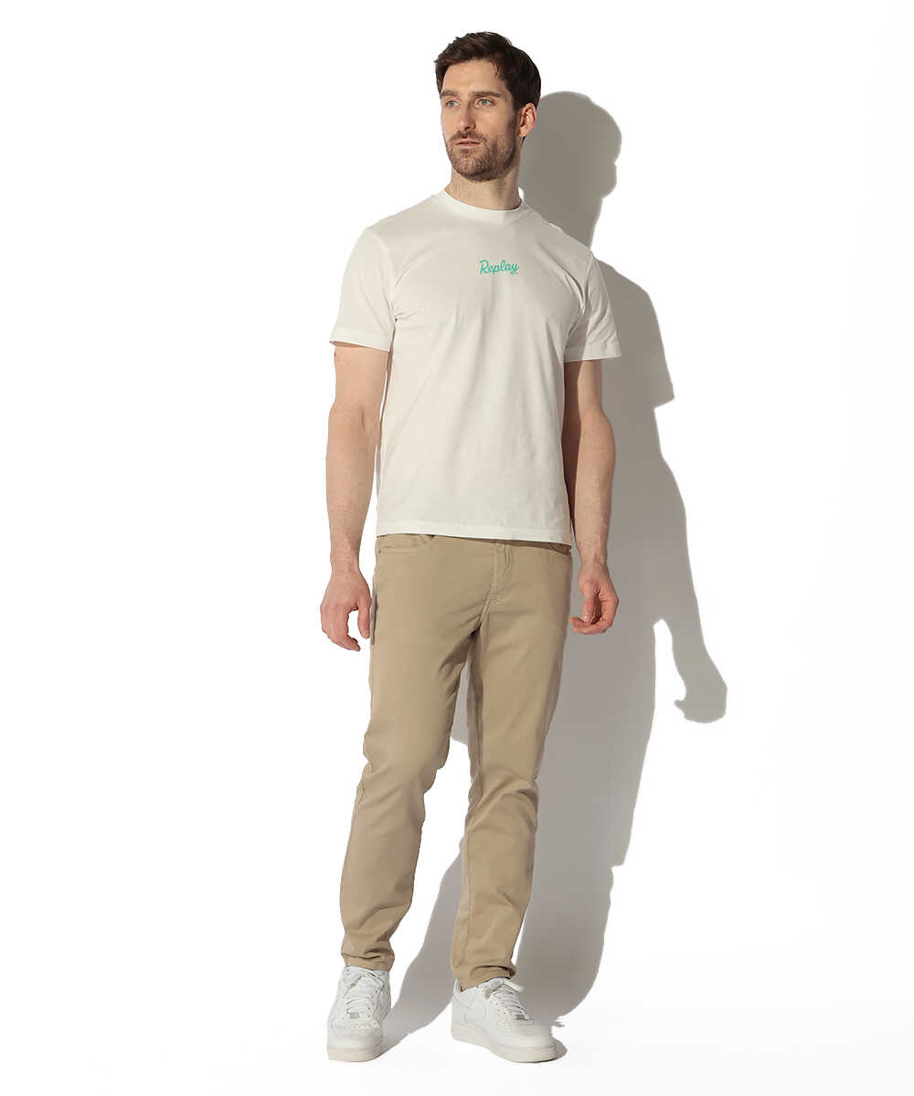 LANNY/ラニー リラックス テイパード タッチブルデニムパンツ