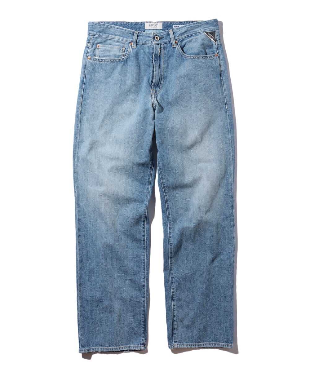 DEEWEY/ディーウェイ ルーズフィット インディゴデニムパンツ