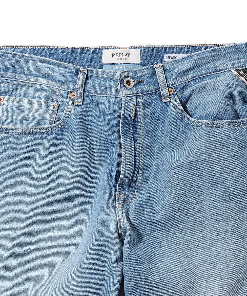 DEEWEY/ディーウェイ ルーズフィット インディゴデニムパンツ