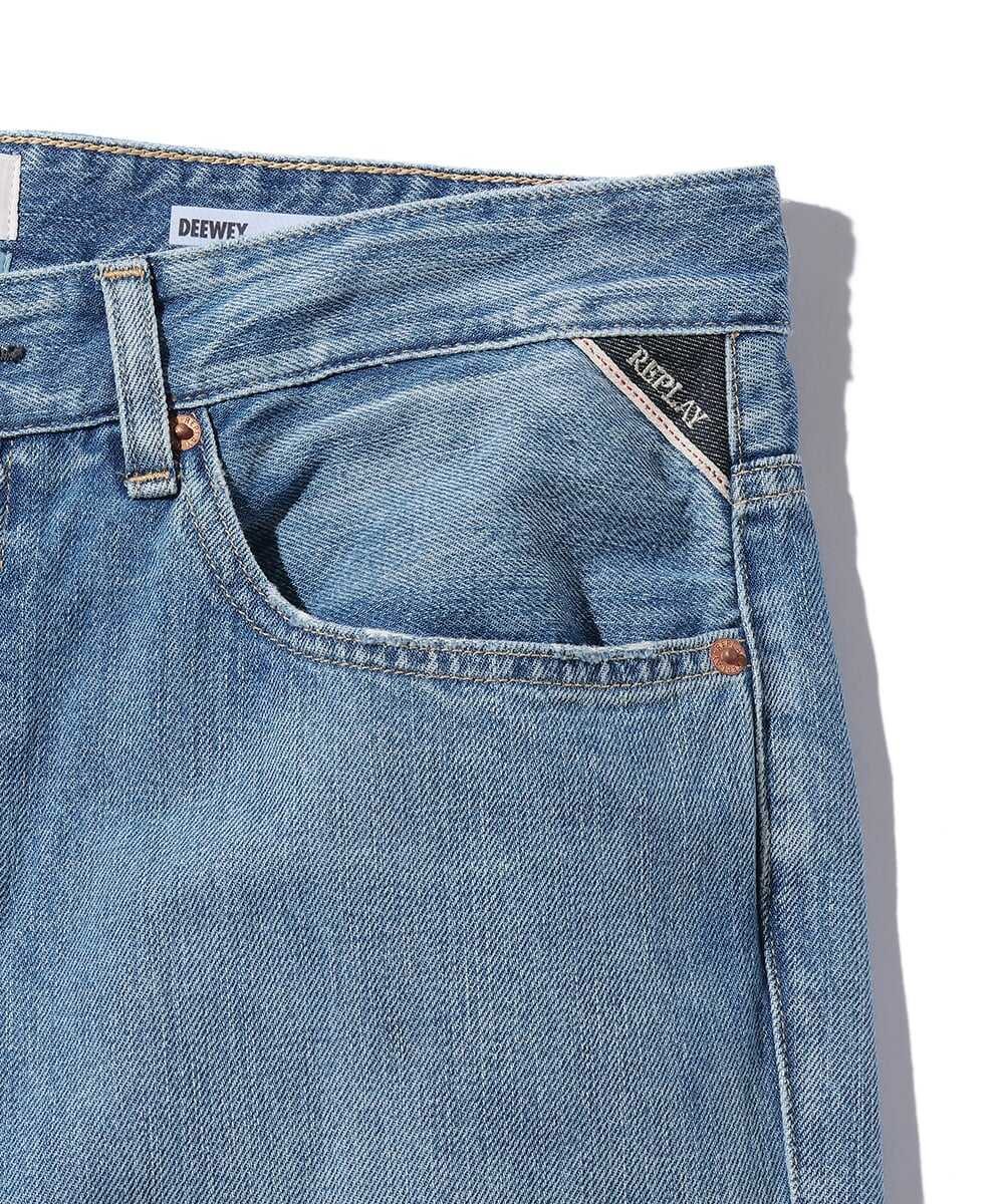 DEEWEY/ディーウェイ ルーズフィット インディゴデニムパンツ