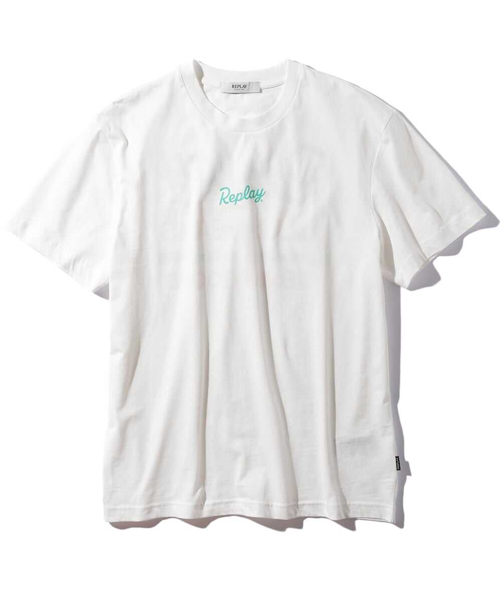 コットンジャージ ロゴヘリテイジバックプリントTシャツ