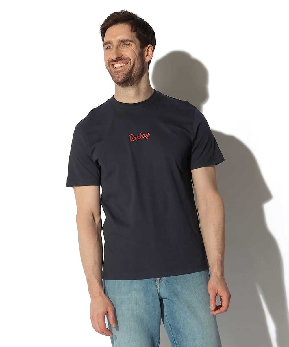 コットンジャージ ロゴヘリテイジバックプリントTシャツ