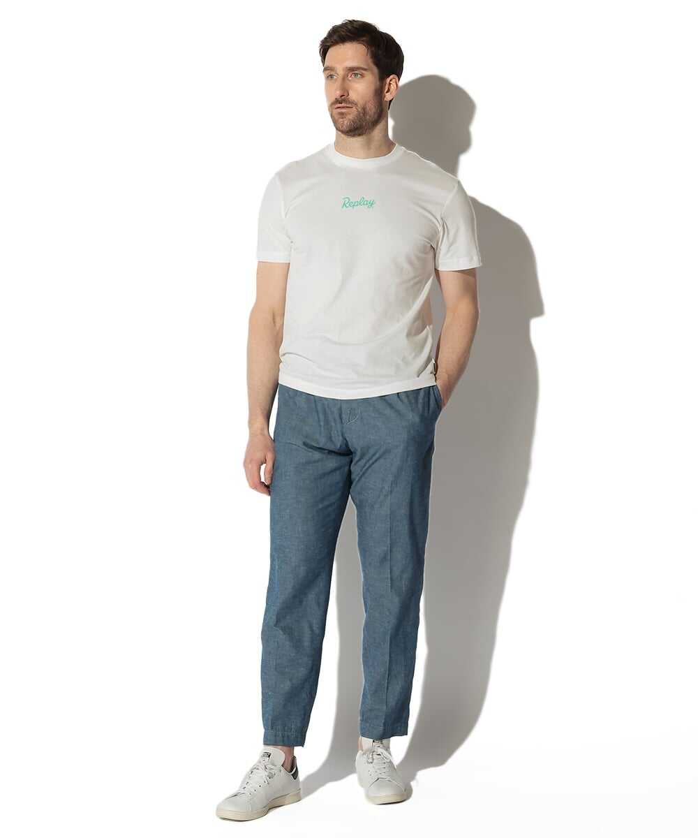 コットンジャージ ロゴヘリテイジバックプリントTシャツ