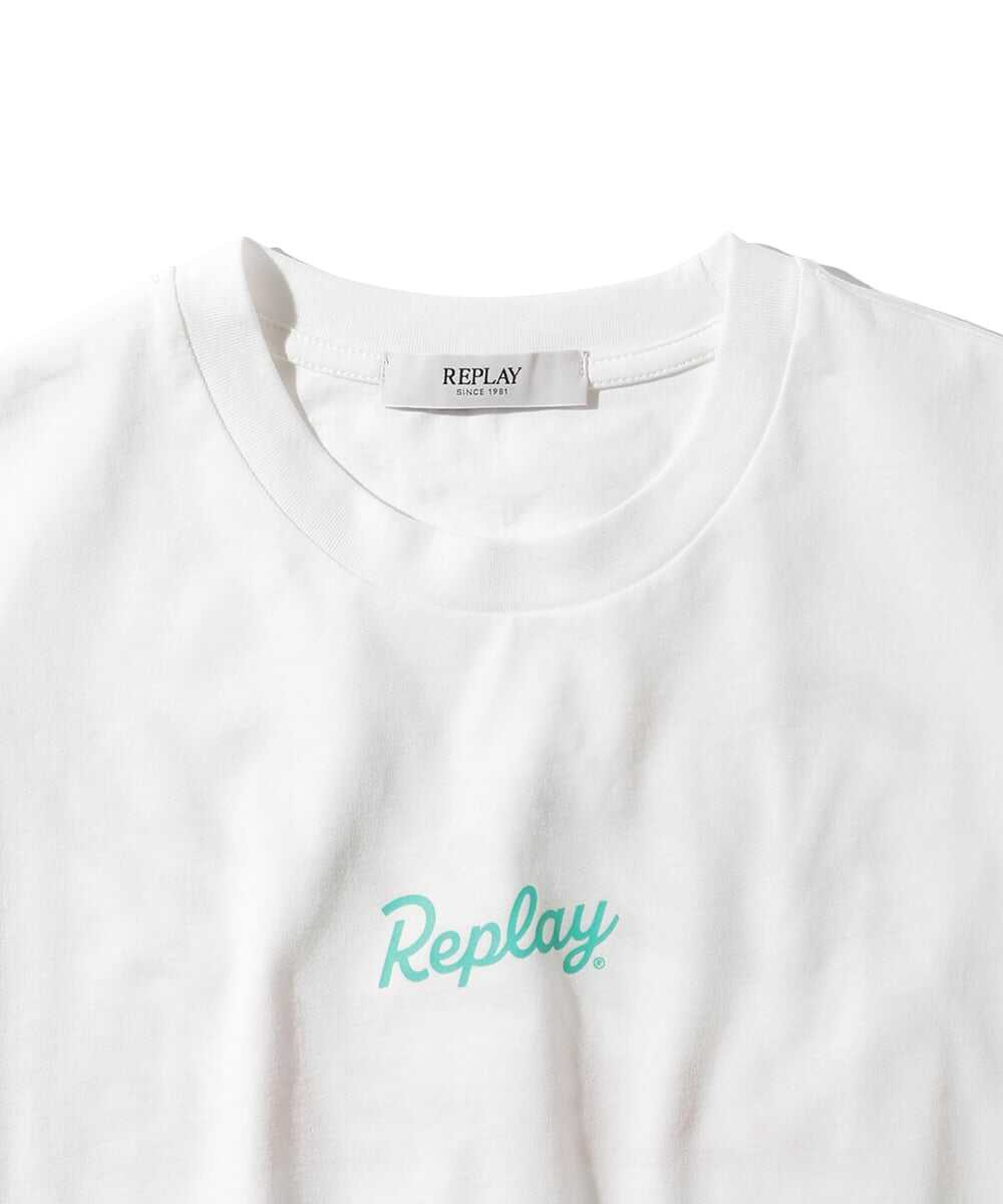 コットンジャージ ロゴヘリテイジバックプリントTシャツ