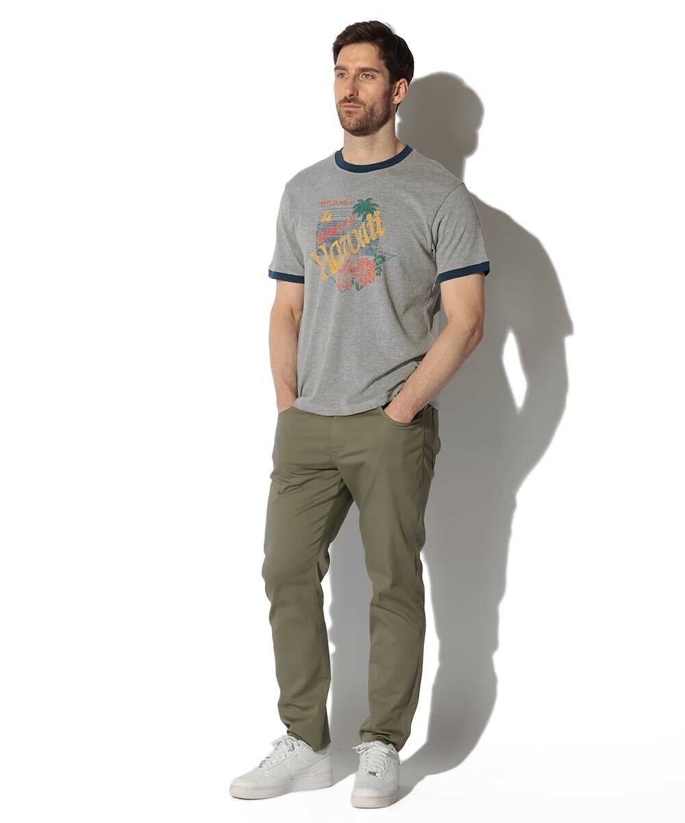 コットンジャージ HAWAIプリントTシャツ