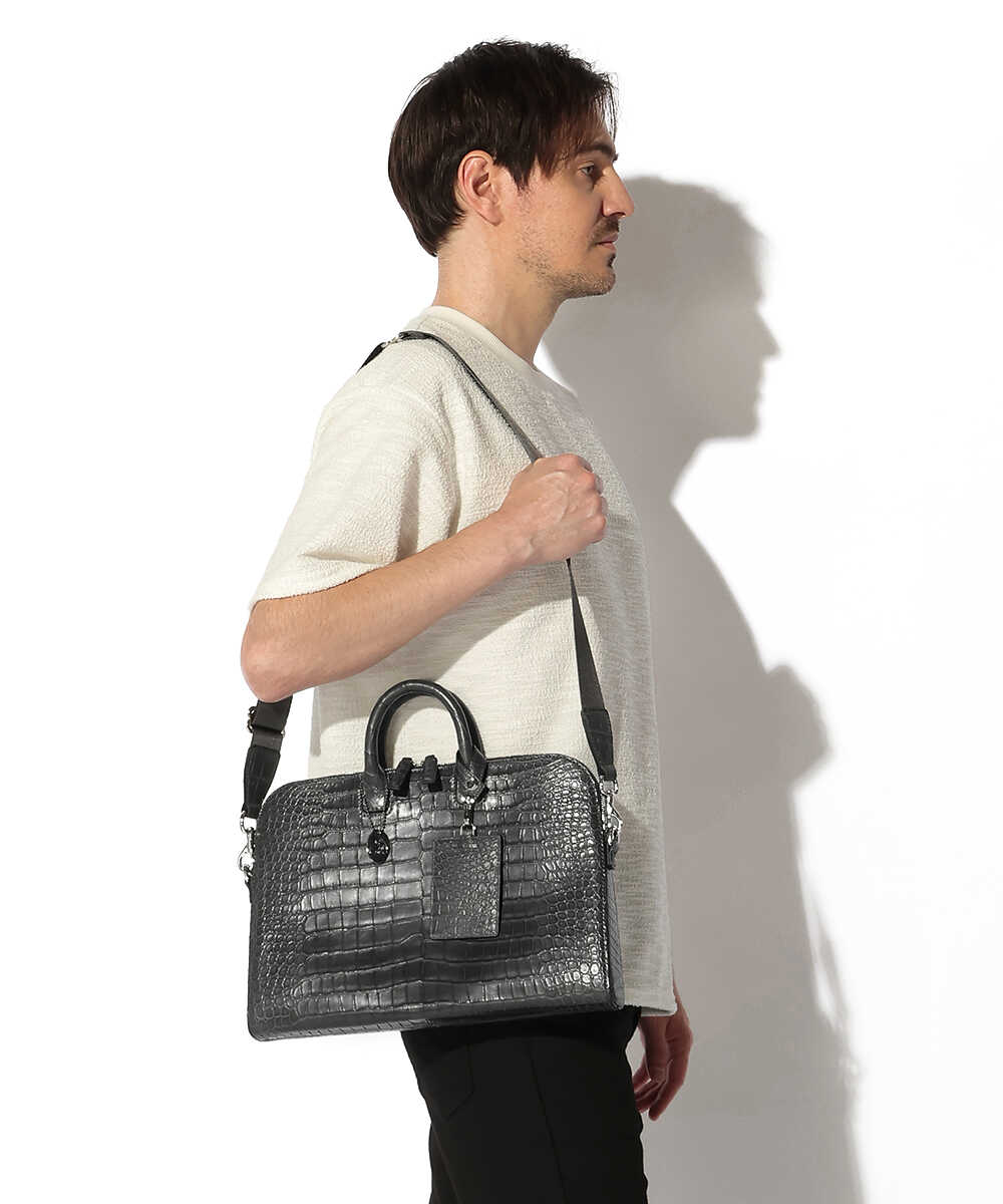 BOSS/ボス クロコダイル2WAYビジネスバッグ
