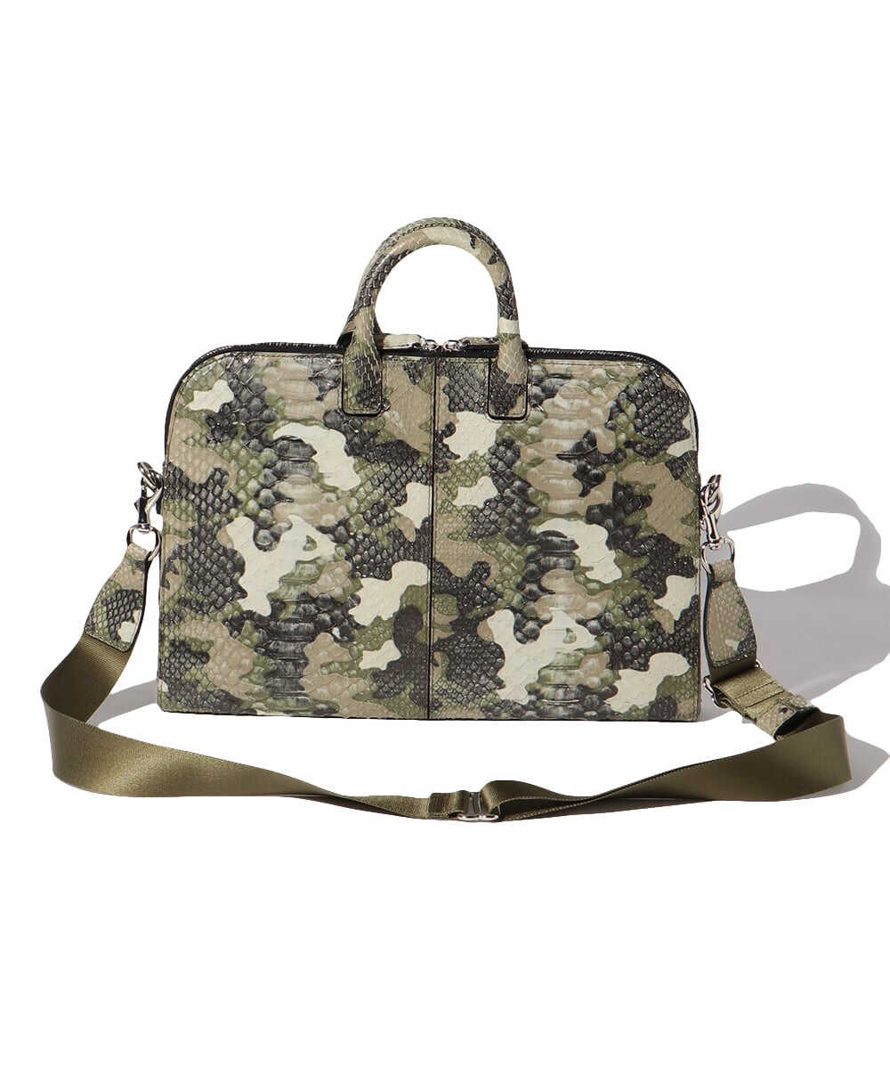 BOSS/ボス 2WAYパイソンレザーバッグ