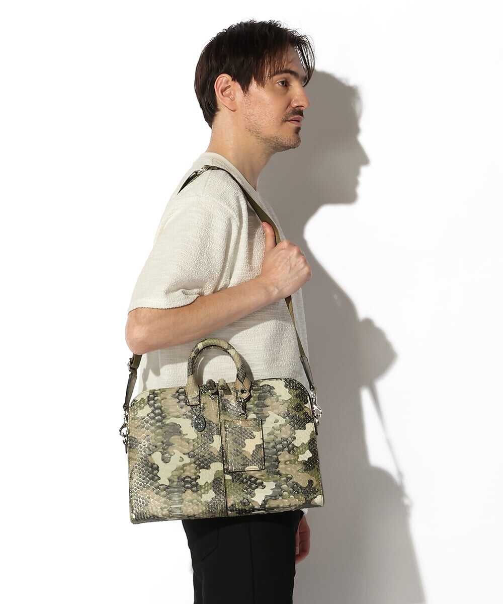 BOSS/ボス 2WAYパイソンレザーバッグ