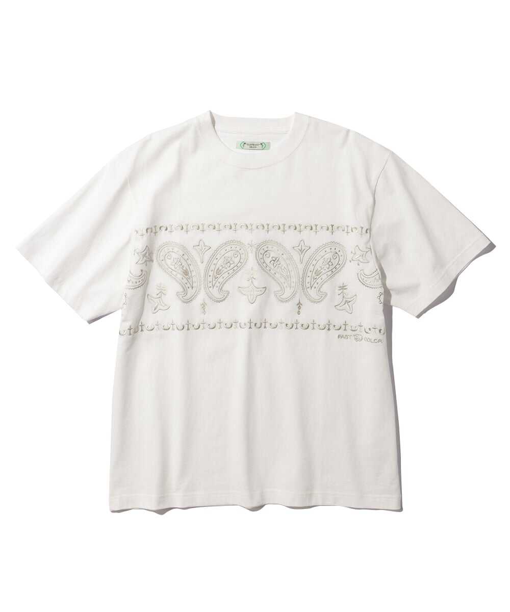ペイズリー柄刺繍 リラックスTシャツ