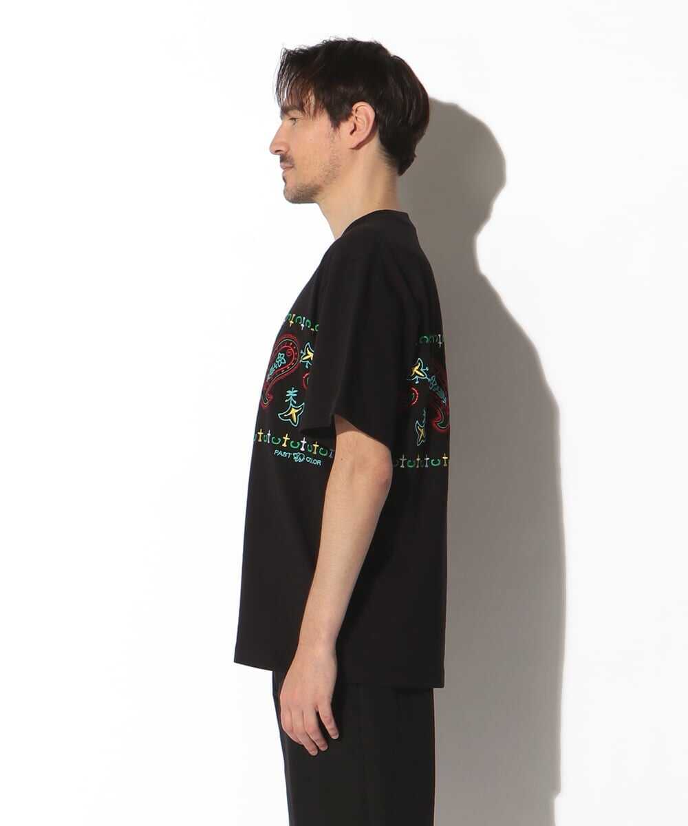 ペイズリー柄刺繍 リラックスTシャツ