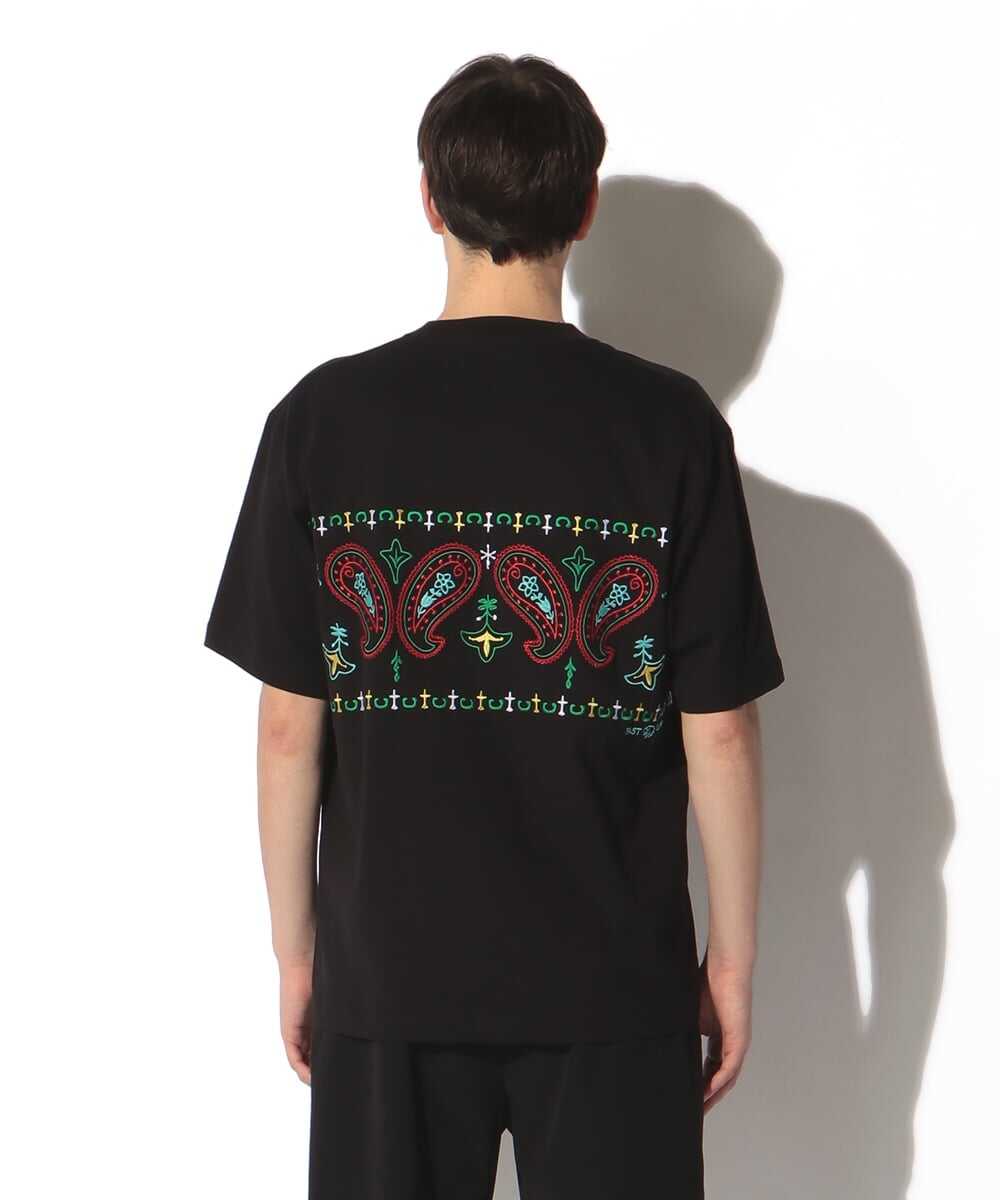 ペイズリー柄刺繍 リラックスTシャツ