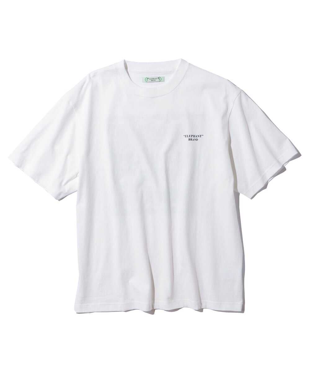 バンダナ柄ロゴ バックプリントTシャツ
